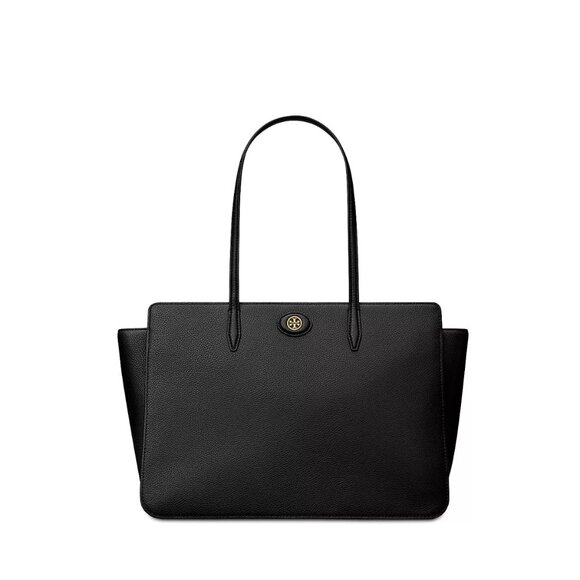 Tory Burch Robinson Pebbled Leather Tote - BlackBrand New with Tags